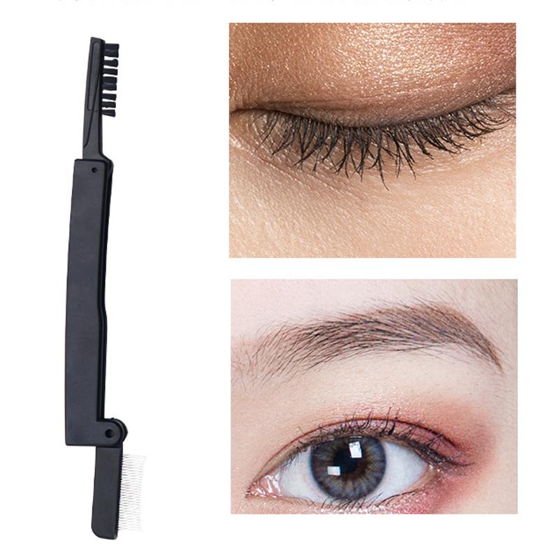 

CURSAVELA Eyelash Combs Beauty Makeup Lash Separator Foldable Metal Lashes Brush Comb Mascara Curl Makeup Cosmetic Tools Vendor
