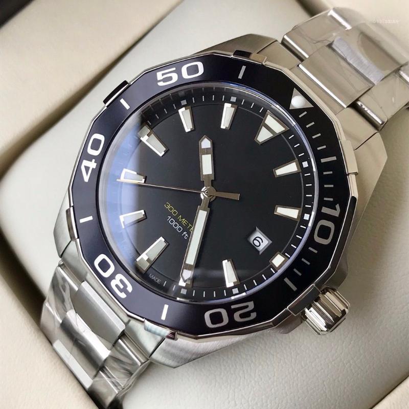 

Wristwatches Men Watches Quartz Movement 316L Band Waterproof Sapphire Crystal 43mm Luminous Watches11
