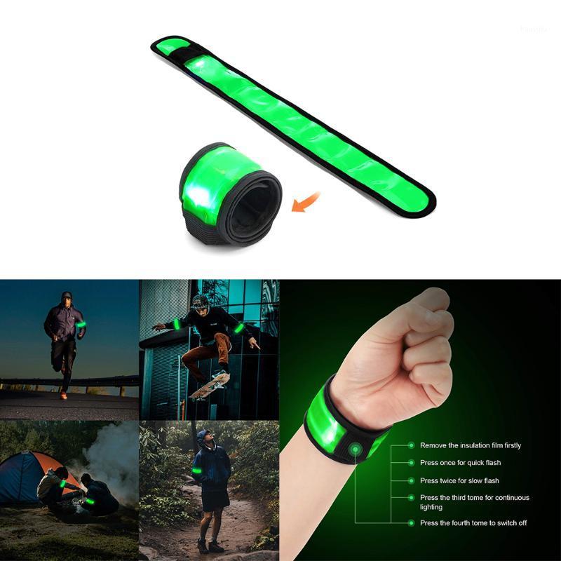 

Led Armband Reflective USB Charging Cycling Hand Strap Night Running Fitiness Wristband Arm Tool Warning Safety Belt1, Green