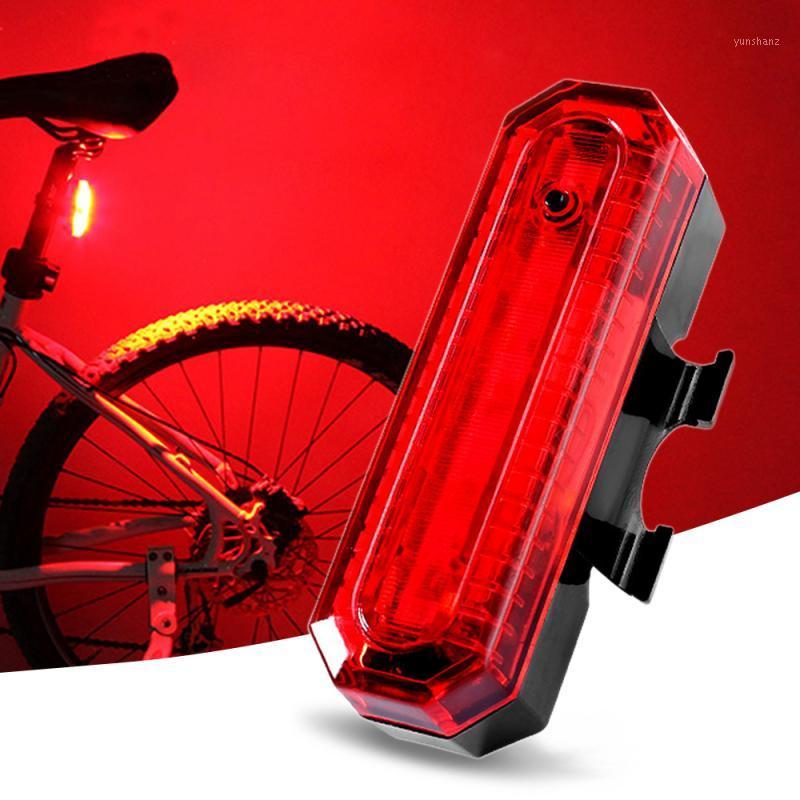

New USB Rechargeable bicycle light Mountain Bike Taillight Outdoor Night Riding Bike Safety Warning Light 5LED Bicycle Lamp1