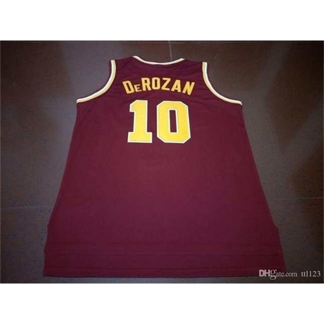 

age 888 usc Trojans Demar DeRozan College jersey Size S-4XL or custom any name or number jersey, Red