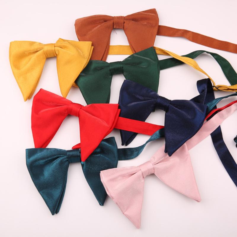 

Sitonjwly Adult Big Velvet Bowtie for Mens Wedding Party Necktie Gravata Borboleta Bridegroom Adjustable Bowknots Slim Bow Ties