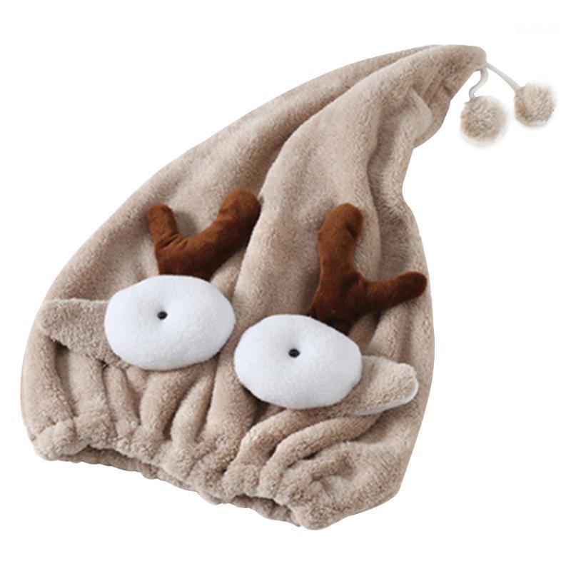 

Cute Bath Towel Dry Hair Hat Shower Cap Strong Absorbent Quick-drying Ultra-Soft Lady Dry Hair Protection Bath Hat for Girls1, Green mouth