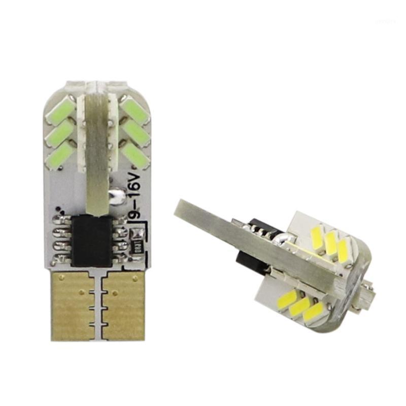 

AMYWNTER 12V W5W LED T10 Car Lamps 194 Turn Signal License Plate Light Trunk Lamp Clearance Lights Reading Lamp White Red1, As pic