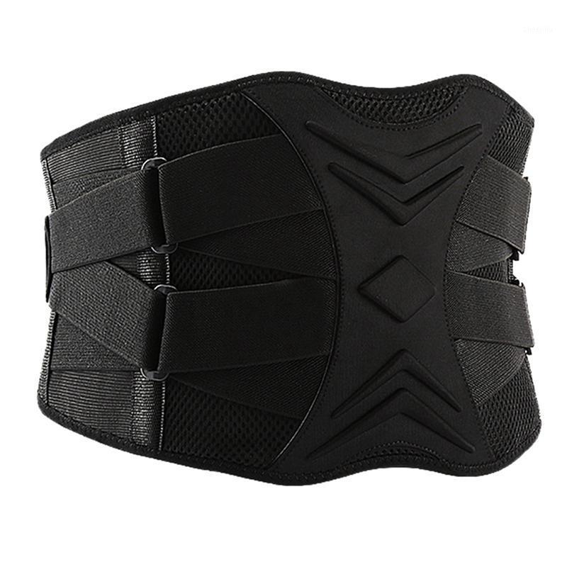 

Men Adjustable Trainer Waist Support Fitness Belt Sport Protection Back Absorb Sweat Fitness Sport Protective Gear1, Black