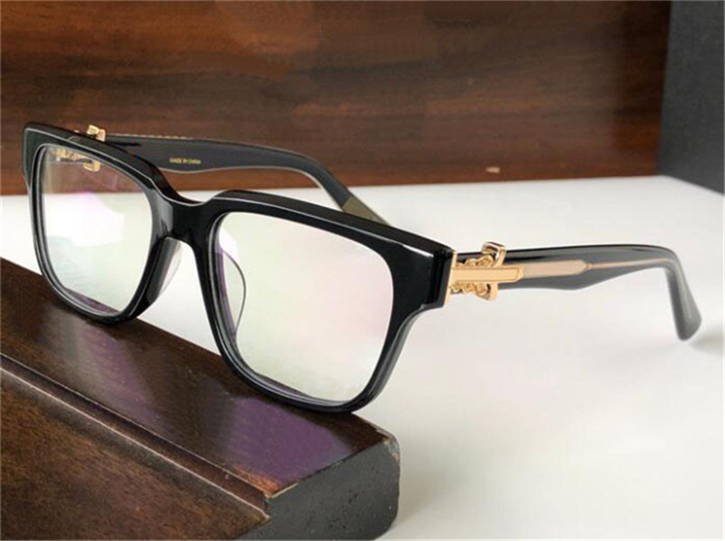 

New optical glasses VAGILLIONAIRE square frame vintage punk style design eyewear clear lens top quality with case transparent eyeglasses