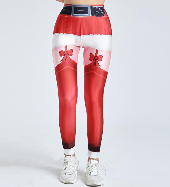 

Christmas Legging Women Sports Pants Fashion Cosplay Running Yoga Joggers Trendy Novelty Womens Dance Pants Festival, Style1