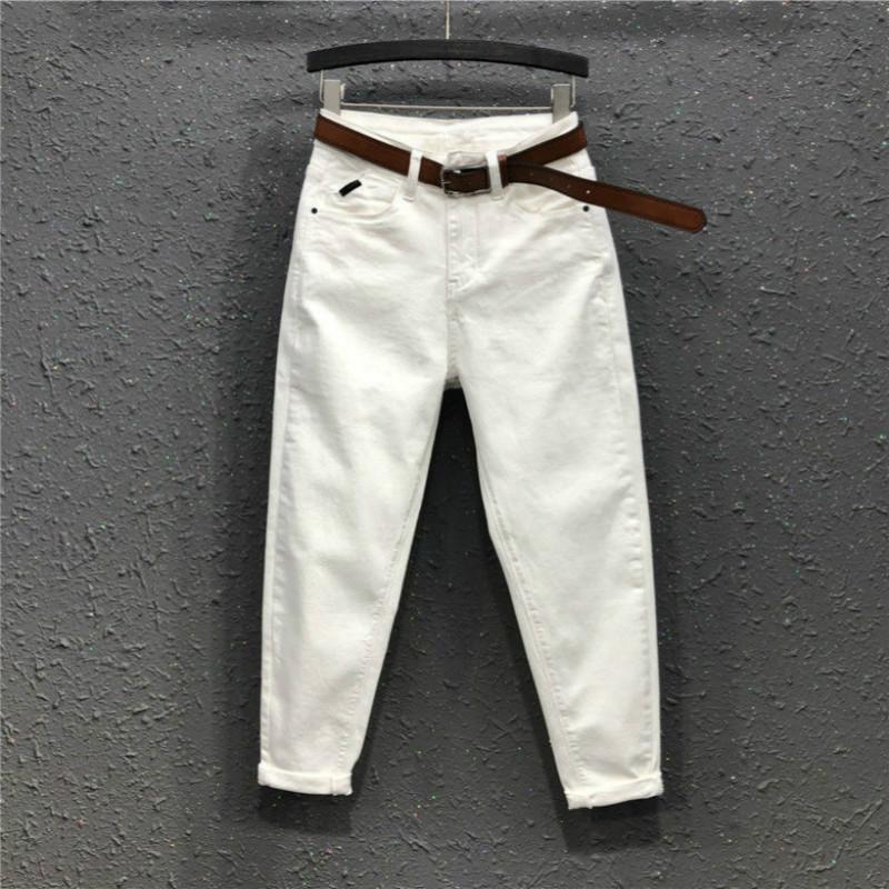 

Fashion Women Loose Harm Jeans Pants Boy Friend Style Long Trousers Pockets High Waist Loose Casual High Street Female Pants 187, Mibaise