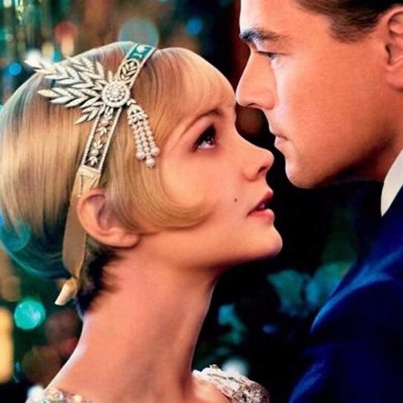 

Hair Clips & Barrettes 1920s The Great Gatsby Accessories Pearl Tassel Leaf Headpiece Headband Wedding Head Jewelry Bridal Crystal Tiara Hai