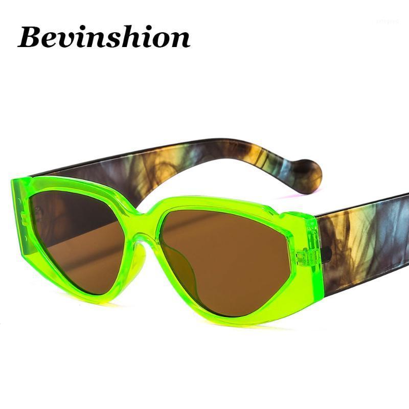 

Sunglasses Vintage Multicolor Fashion Cool Men Women Sun Glasses Cat Eye Fluorescent Green Camouflage 2021 Brand Design1