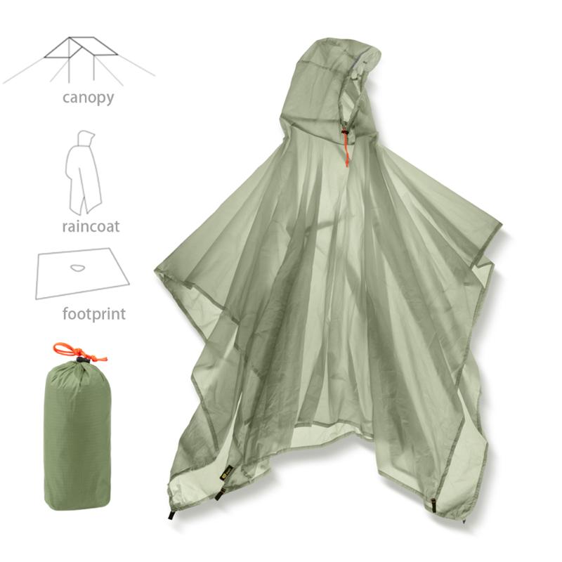 

Waterproof Rain Poncho Lightweight Reusable Hooded Rain Coat Jacket for Outdoor Camping Hiking Cycling Coat, Army green pant