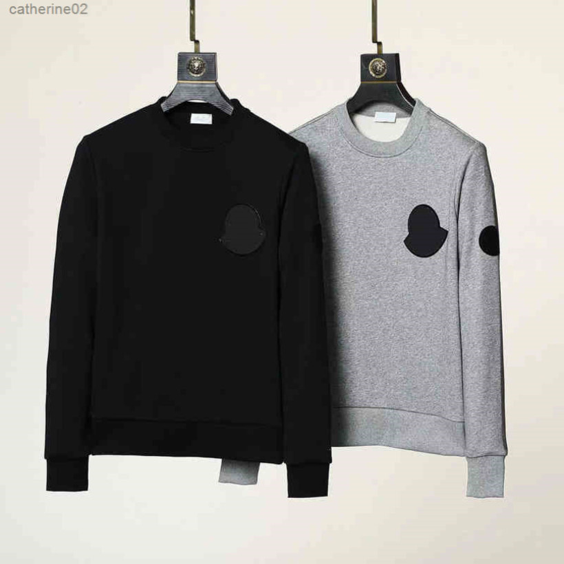

Designer Luxury Autumn and winter High Quality monclair Cotton Mens Hoodie Slim Fit Warm Pullover Casual Hooded Couple Simple Print Sweater
