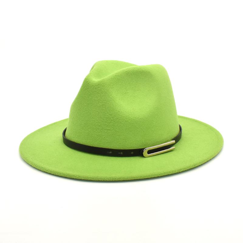 

Wide Brim Hats Elegant Ladies Wool Fedora Hat Gentleman Winter And Autumn Clothes Jazz Panama Casual F99, Black