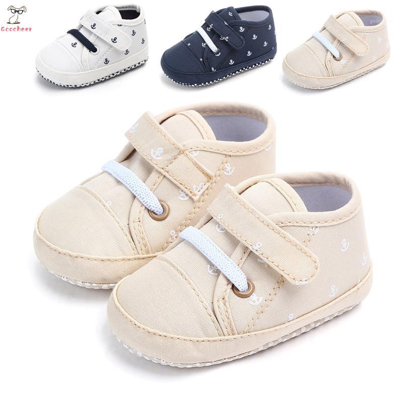 

Baby Boys Girls Canvas Shoes Sneakers Soft Bottom Anti Slip Children Toddler Print Sneakers Crib First Walkers -18M1, Beige