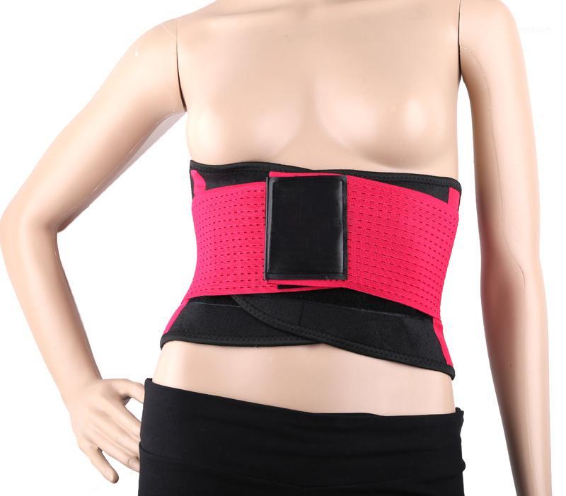 

Neoprene Lumbar Waist Support Waist Trimmer Belt Unisex Exercise Weight LossBody Shaper Gym Fitness Slim Belt Trainer1, Pink