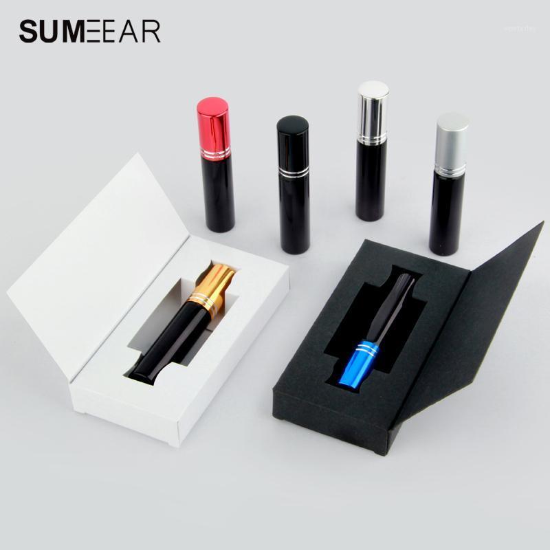 

10 Pieces/Lot 10ml black spray perfume bottle packing box And Glass Perfume Bottle With Atomizer empty1