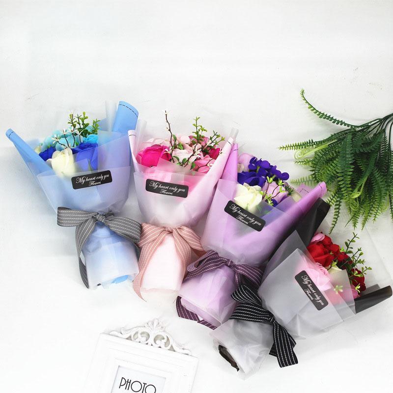 

Artificial flower Soap rose Fake flowers gifts box For Valentine's Day Birthday gift Wedding Party home Decor Artificial Flower1