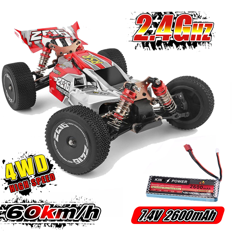 

WLtoys 1/14 144001 RTR 2.4GHz RC Car Scale Drift Racing Car 4WD Metal Chassis Hydraulic Shock Absober Off-Road Vehicle Toy