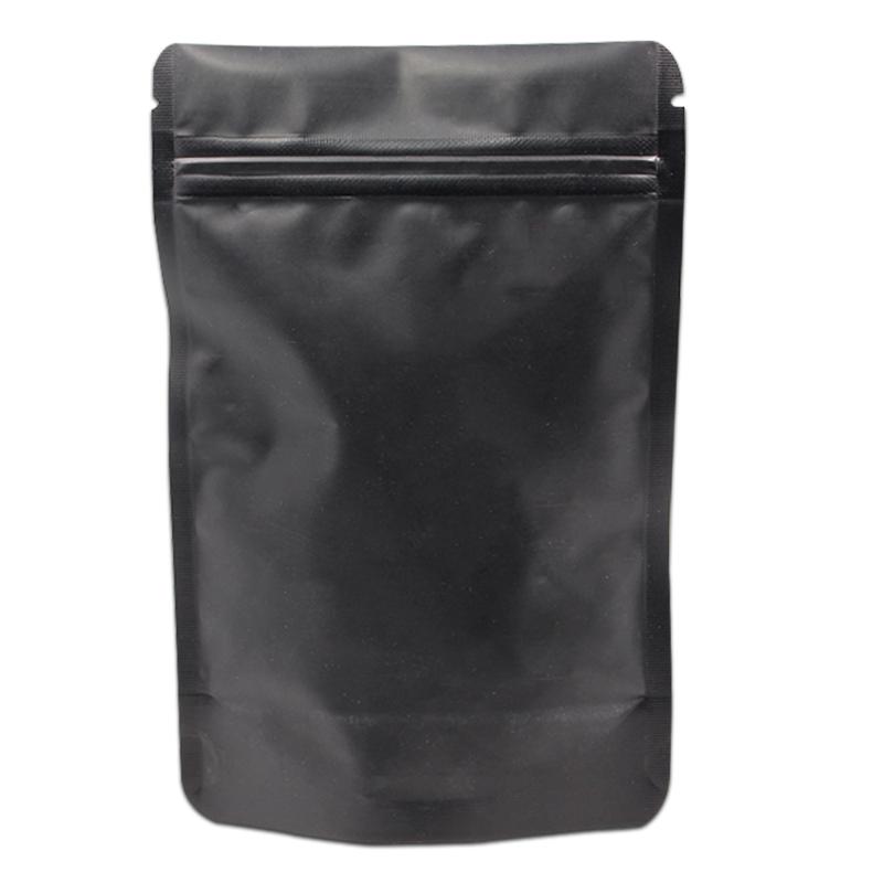 

25Pcs 23*34cm Large Size Matte White Black Stand Up Pure Aluminum Foil Package Bag Mylar Sundries Storage Pouch