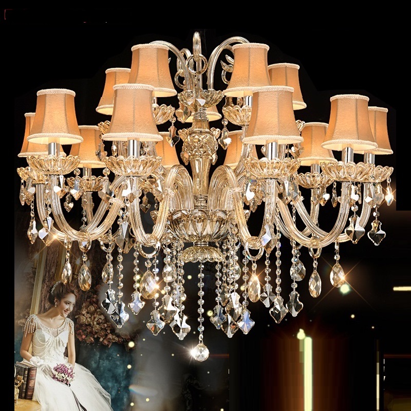 

Modern crystal light Chandelier Lamp European-style Bedroom villa living room lights lighting Crystals Indoor