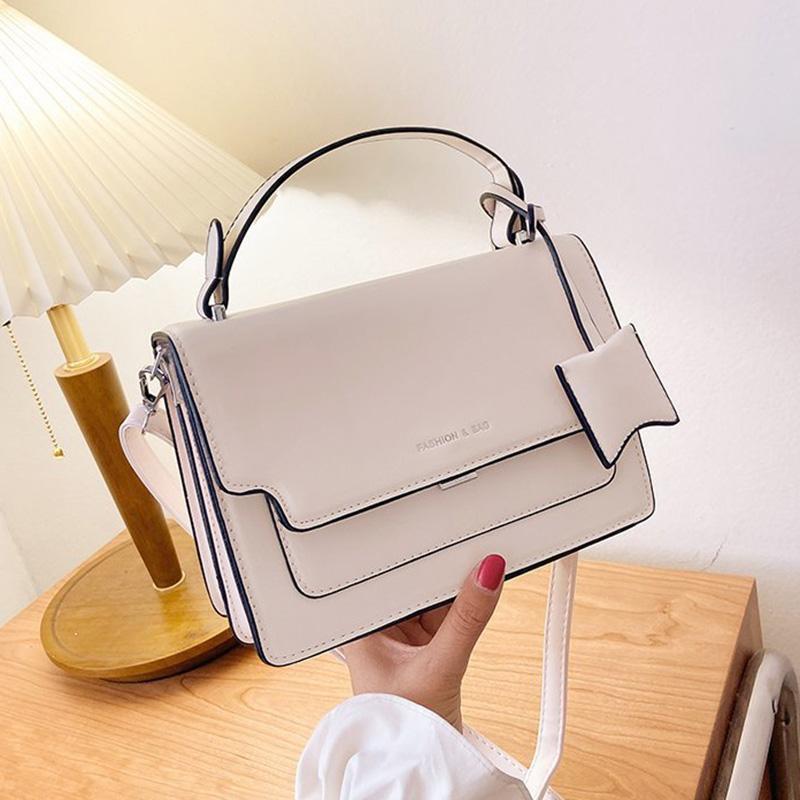 

OLSITTI New Pu Leather Square Shoulder Messenger Bags for Women 2020 Fashion Trend Handbags Luxury Designer Corss Body, Black