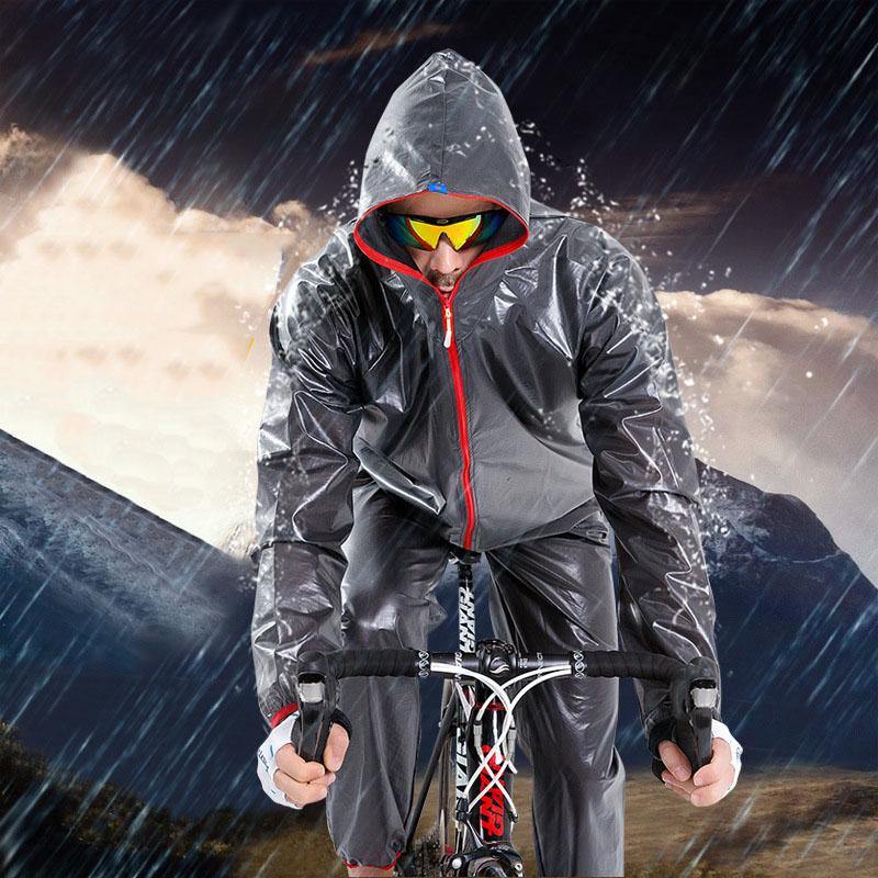 

M.J.D. Hot Outdoor Sports Cycling Raincoat Sets Bicycle Poncho Windcoat Rain Jacket Windproof Rain Coat Waterproof Man Rainwear, Blue