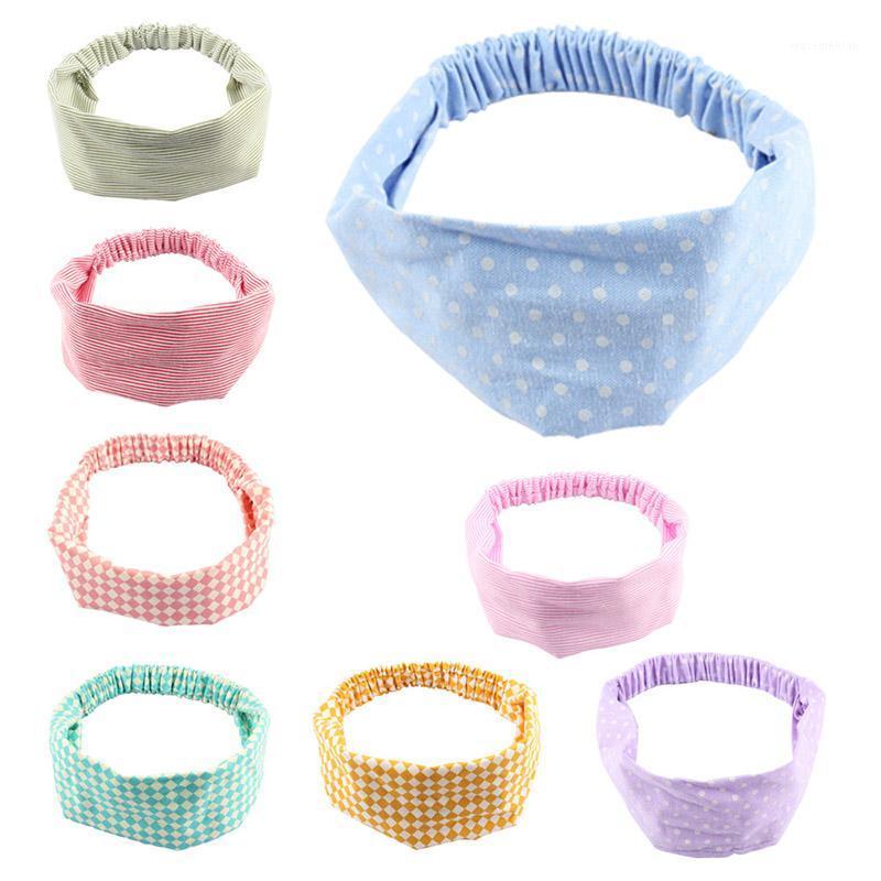 

2021 Fashion Lovely Girls Plaid Print Headband Elastic Hair Bands Hair Accessories1