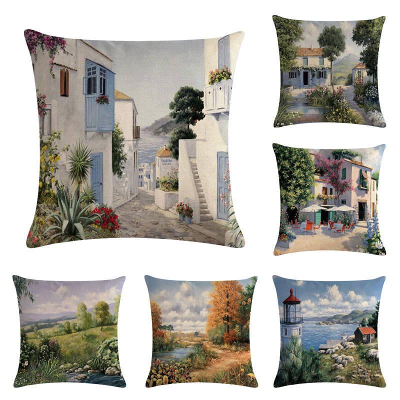

Throw Pillow Covers Flowers Beautiful Decorative Pillow Cases Home Decor Square 45x45cm Pillowcases for New Year Gifts