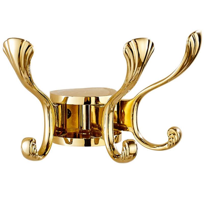 

Robe Hooks Rotation Three Hooks Clothes Rack Hook for Bathroom Accessory
