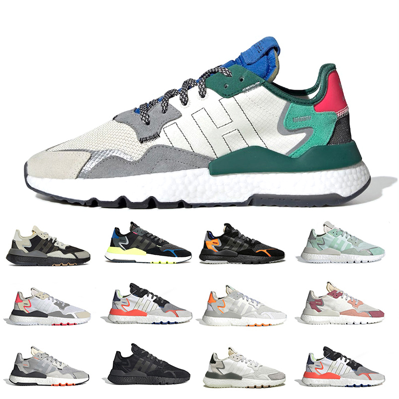 

2022 Mens sneakers Nite jogger shoes Collegiate Green Signal Core Red Blue Pride Periwinkle Res Grey Two Solar Orange Grey Pack men women trainers sports shoe, Item#30