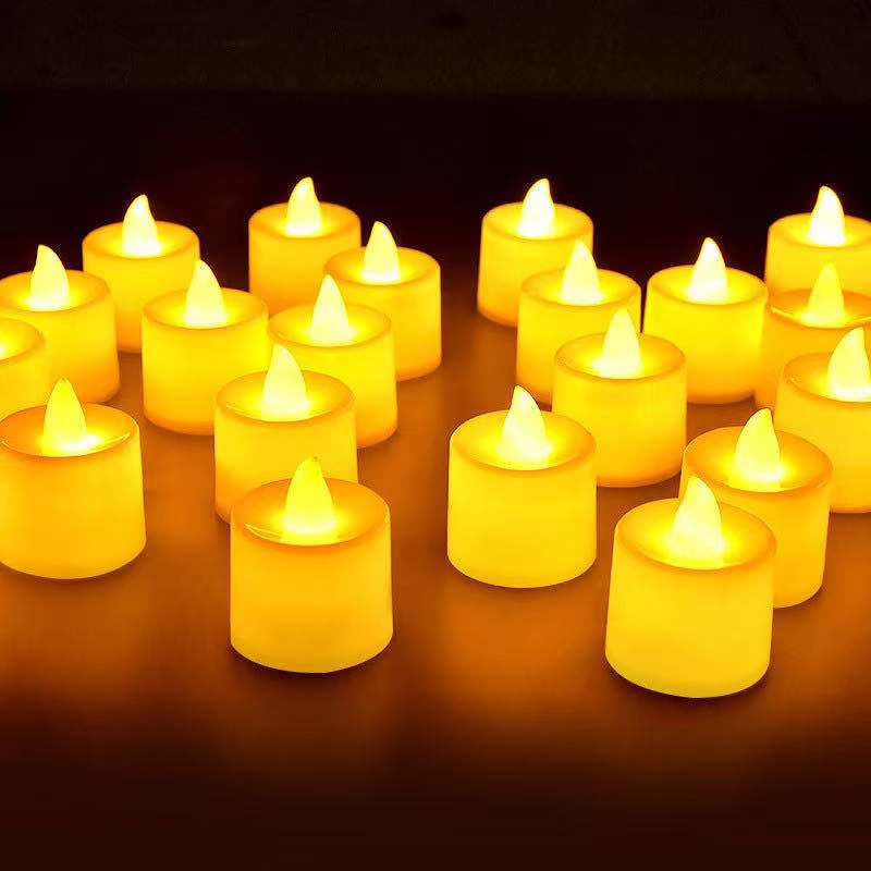 

Candle lamp Battery Operated LED Tea Lights Candles Flameless Flickering Weeding Decor Festival Celebration Wedding small night lights