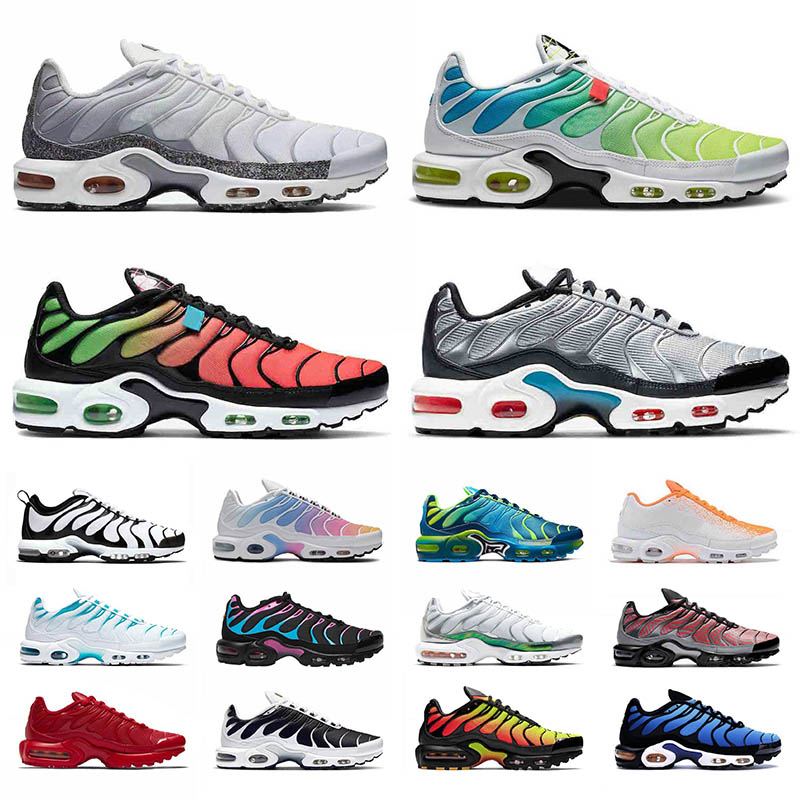 

cheap tn plus se mens womens running shoes all black Worldwide white outdoor sneakers trainers size us 12, B1 40-46 volt