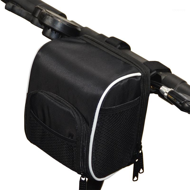 

Bike Front Tube Bag Waterproof Bike Handlebar Basket Pack Bag Cycling Front Frame Pannier For Electric Scooter Accessories1