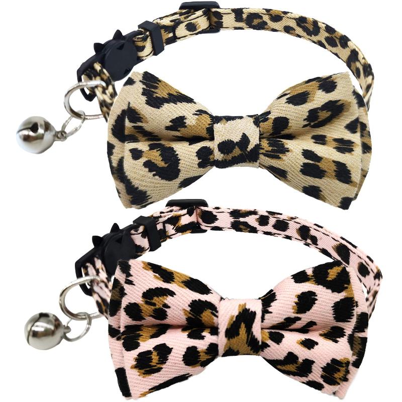 

Bow Tie Cat Collar with Bell Cat Collar Breakaway for Kitty and Other Small Dogs Pets, Adjustable from 7.8-10.5 Inch