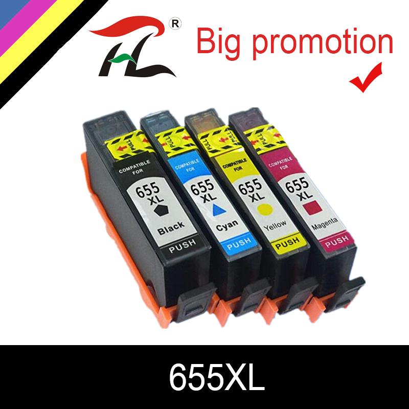 

HTL 655XL New ink Cartridge for 655xl 655 compatible for Deskjet Ink Advantage 3525 4615 4625 5525 6525 inkjet printer