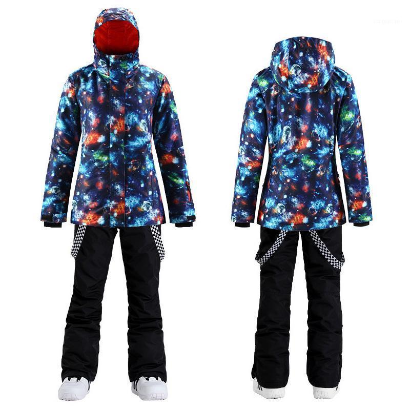 

Women' Ski Suit Winter Snowboard Suit Windbreak Waterproof Jacket And Pants Thickened Warm Alpine Ski Set For Women Snow Sports1, W1