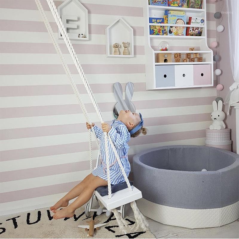

Nordic Wind Ins Explosive Wooden Indoor Children's Swing Children's Room Decorative Creative Toys Hanging Chair Furniture1