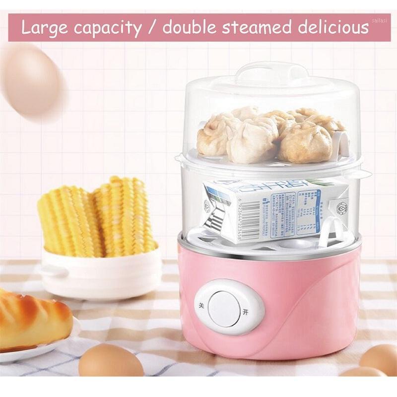 

Household Egg Steamer Boiled Eggs Automatic Power Offlow Power Heating Breakfast Machine Egg artifact Dormitory Double Layer1