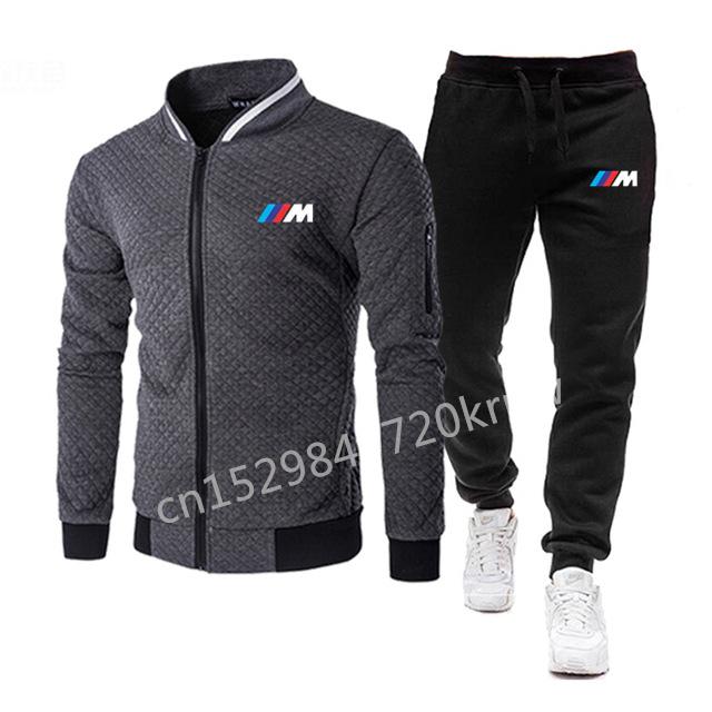 

2020 Hooded tracksuit Men Set Sporting for smile Jacket+Pants 2 Pieces Sweatshirt &Pant racing Suit bp