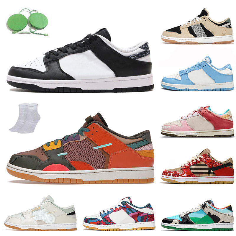 

OG Authentic Dunks Low Women Mens Trainers Running Shoes White Black Paisley Scrap Archeo Brown Sea Glass Vintage Navy Cactus Jack Fashion Designer Sports Sneakers, A22 coast 36-45