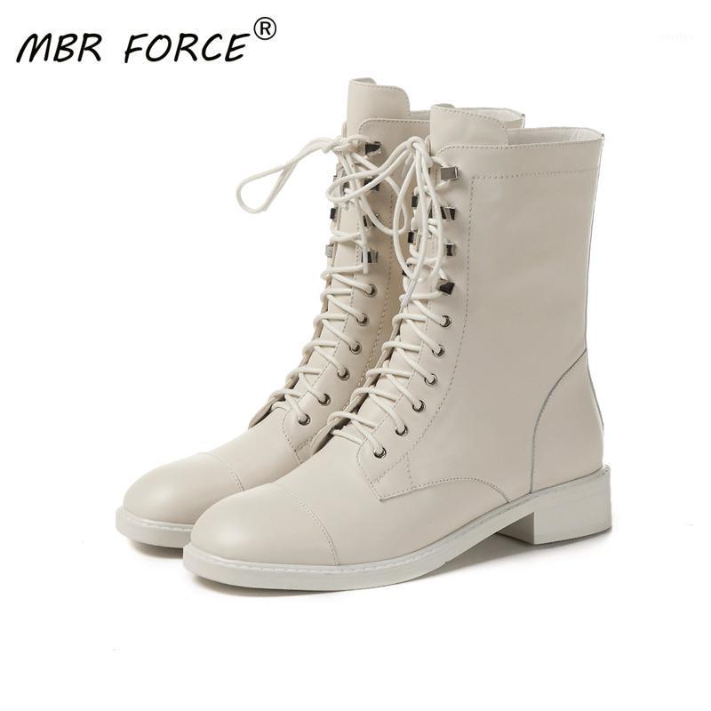 

MBR FORCE New Fashion High quality women ladies Retro ankle boots woman Girls classic boots casual All-match Spring and Autumn1, Beige 1