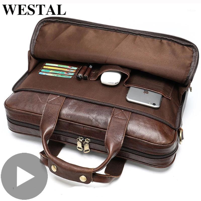 

Business Genuine Leather Briefcase for Men Bag Laptop 15.6 Inch Shoulder Handbag Documents A4 Natural Office Male Big PC Storage1, Black