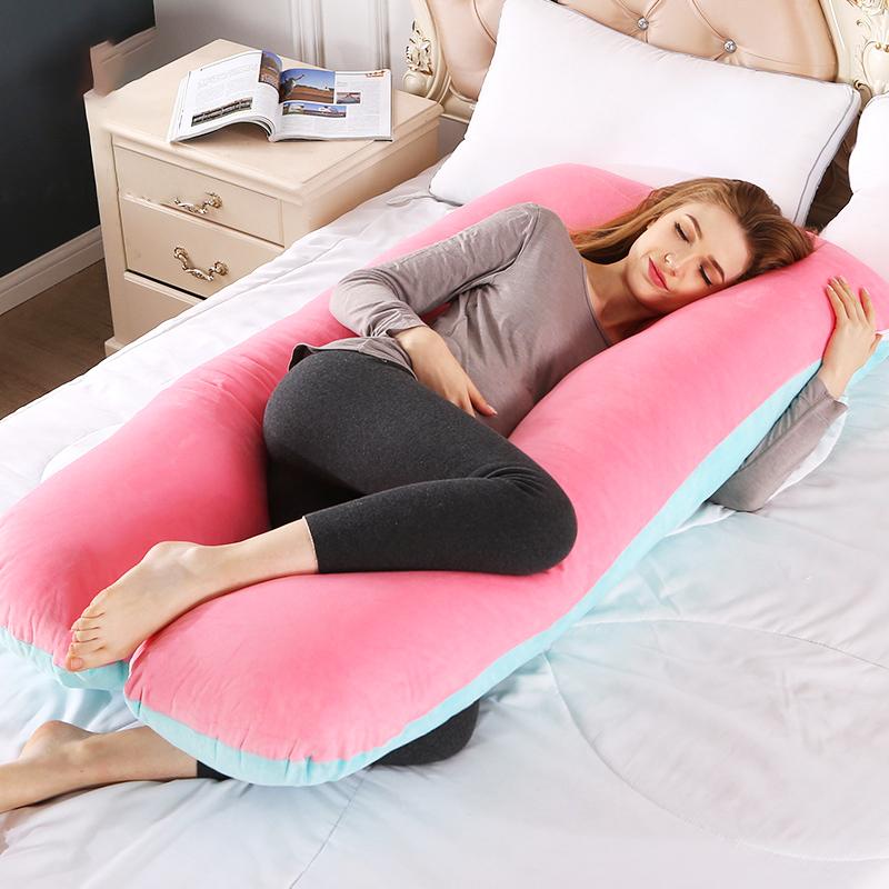 

Pregnancy Maternity Cushion Side Sleeper Pregnant Home Bedding Soft Cotton Multifunctional Deep Sleeping Massage Cushions, 22
