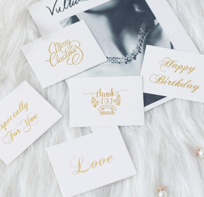 

New Year greeting card Christmas Valentine's Day flowers message cards thank you gift small card creative blessing cards1