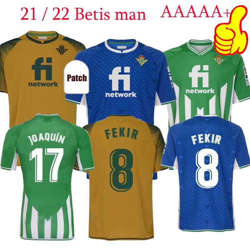 

21 22 real Betis soccer Jerseys third JOAQUIN B.Iglesias camiseta de fútbol Loren Juanmi BARTRA TELLO A.GUARDADO home away CANALES Fekir 2021 2022 football shirts kit, 21/22 third