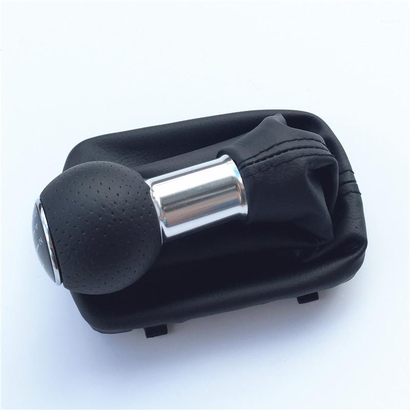 

12mm Car Styling 5 / 6 Speed Gear Shift Knob With Leather Gaiter Boot Cover Black Stitch for A3 S3 2001 2002 20031