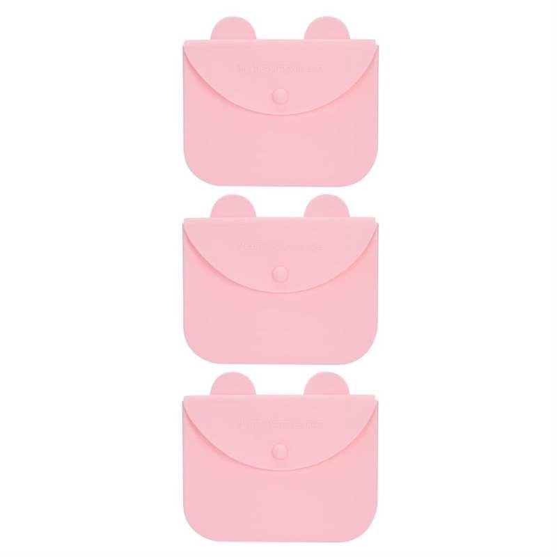 

plastic containers for storage storage Mouth-Muffle Bag Portable Dustproof Reusable Silicone Organizer