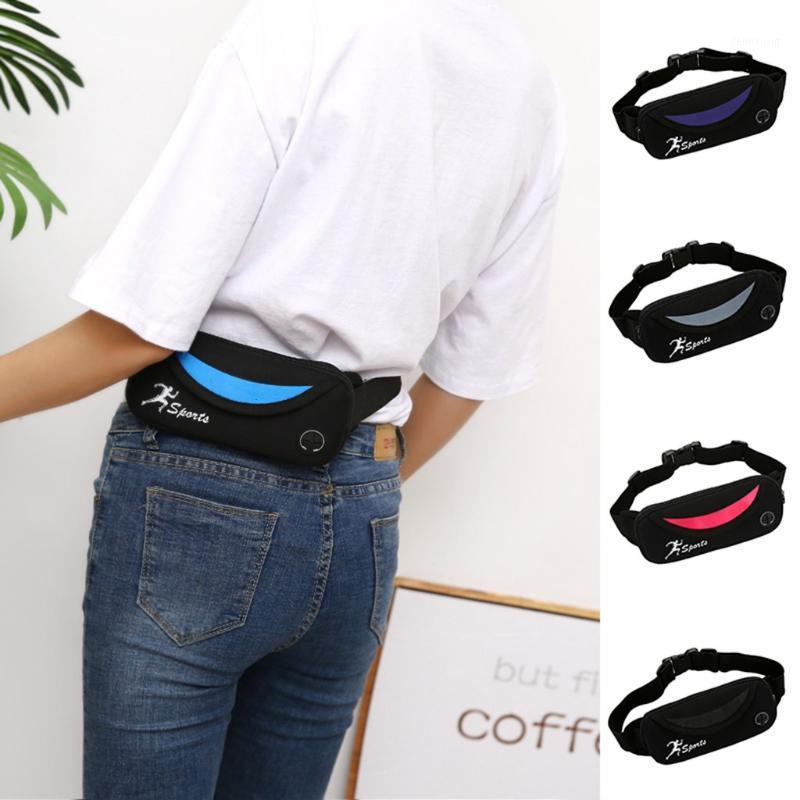 

Women Men black fanny pack Multi-function Pockets Outdoor Sport Leisure Messenger Waist Packs Bag bolso de cintura mujer#BY351