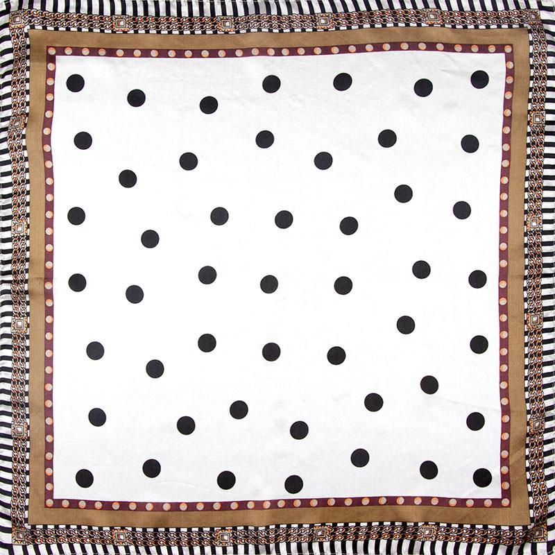 

Natural Silk Scarf Women Bandana Female Dot Hair Scarf for Women Silk Headband Fashion Print Women's Square Face Mask
