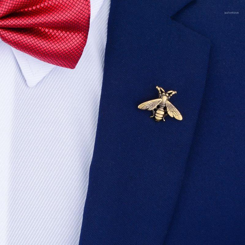 

SAVOYSHI Funny Bronze bee Brooch Pin for mens Suit Coat Badge pins Jewelry Lapel pin Gift Novelty Animal Shirt Accessories1